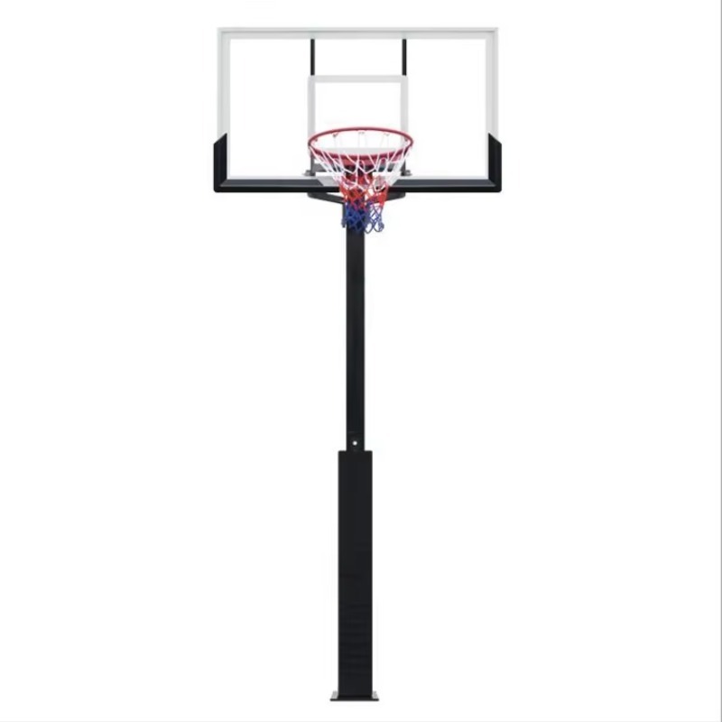 Basketball Hoop - 大人用屋外毎日トレーニングに不可欠な、ソリッドまたは強化ガラス製バックボード付き調節可能なバスケットボールフープシステム
