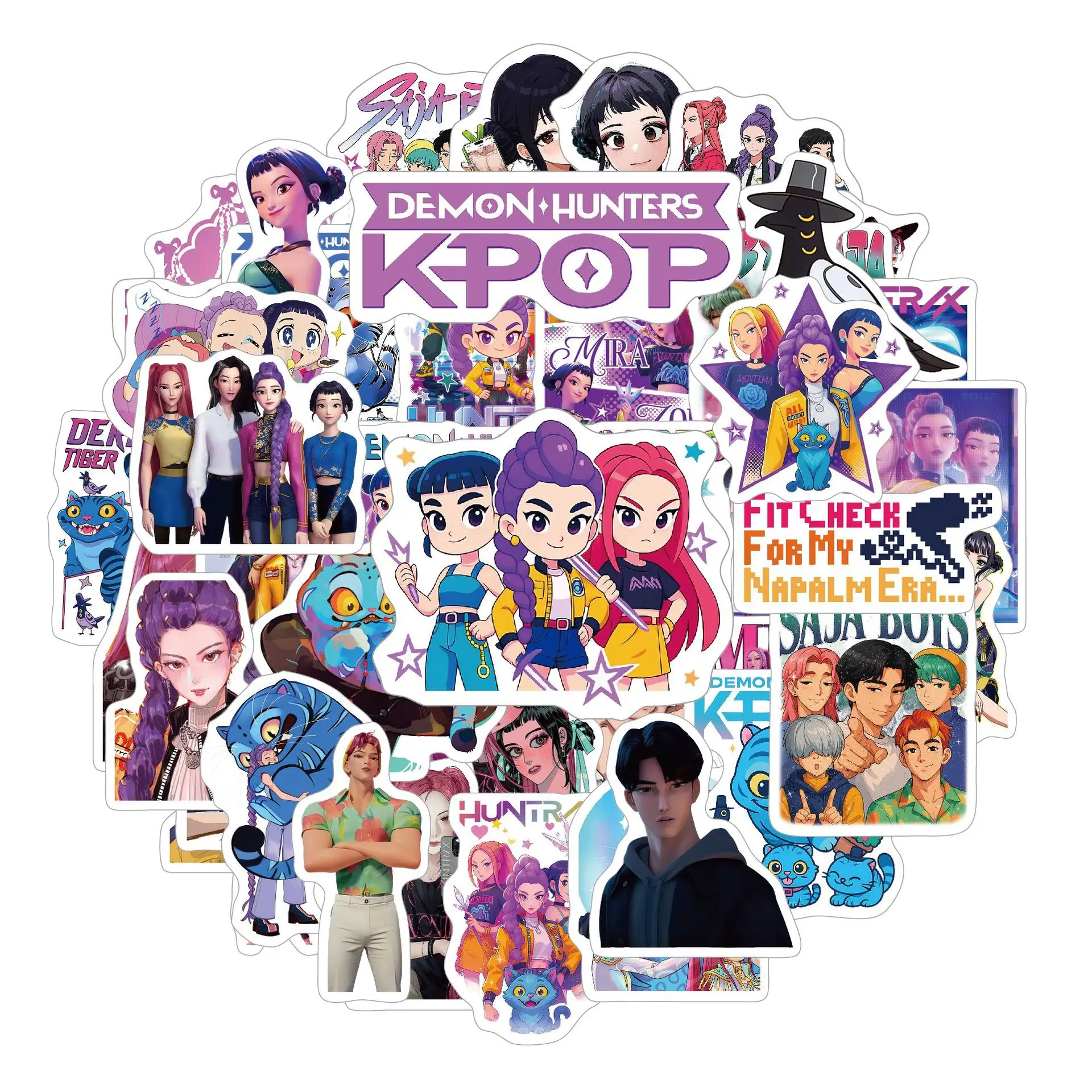 60個入り アニメの女の子（ルミ、ミラ、ゾイ）のステッカー。 - Skateboard のレビューと価格