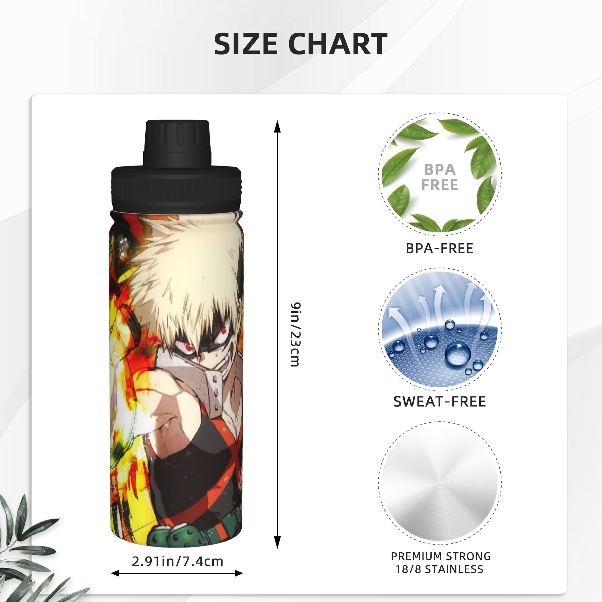 僕のヒーローアカデミア アニメ 18オンス スポーツ断熱ケト - Sports Water Bottle Insulated のレビューと価格